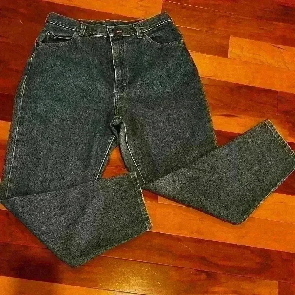 LEE “MOM” Jeans Size 14P Trending 90’s 100% Cotton Made in USA Tapered EUC Chic